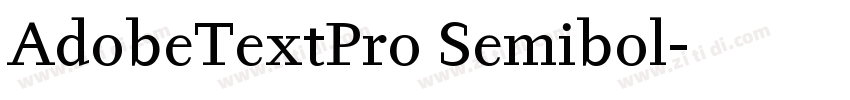 AdobeTextPro Semibol字体转换